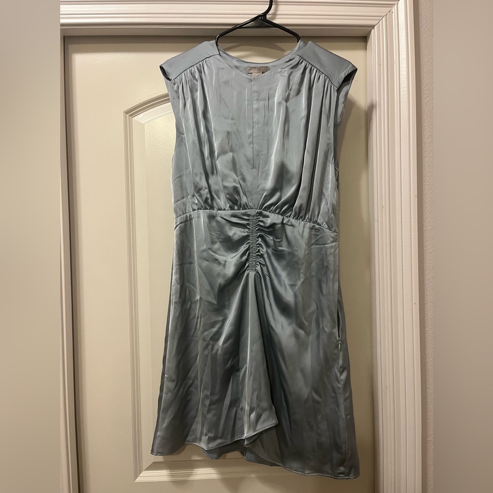 H&M Light Blue Satin Dress